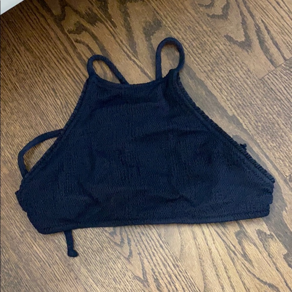 Made by dawn black high neck bikini top